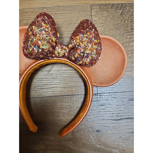 2024 Disney Parks Peach Punch Sequin Minnie Ears Headband Mickey - Picture 3 of 4